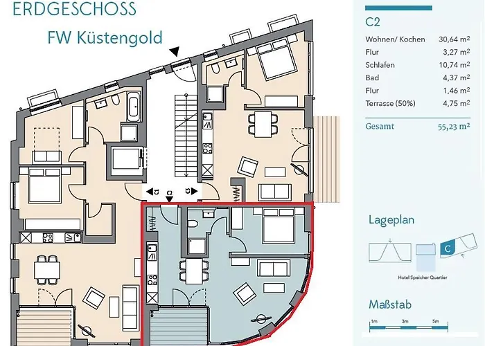 Appartement Kuestengold - C2